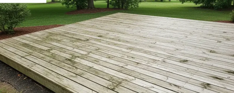 Deck staining austin before picture