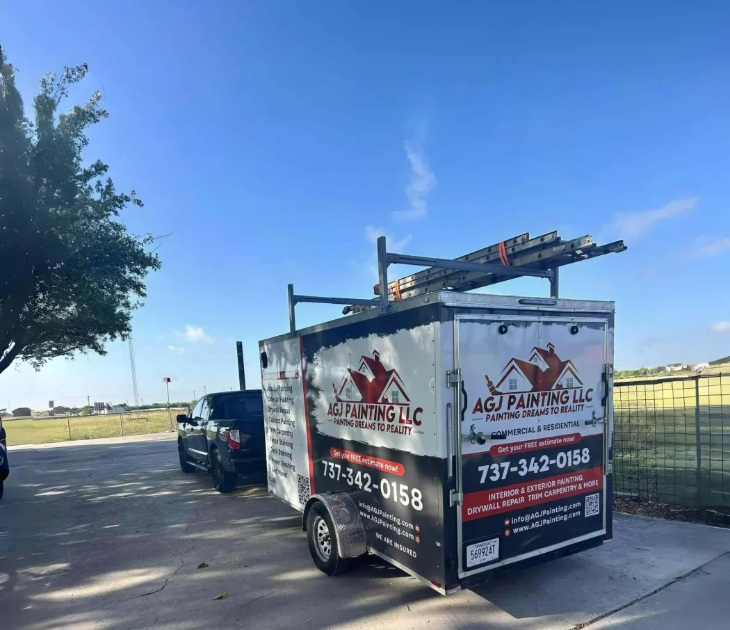 Painting company car wrap Austin TX Branded business car with company logo wrap in Austin TX